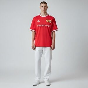 Bold red Adidas FC union Berlin official 2021 jersey NWT  large bundesliga